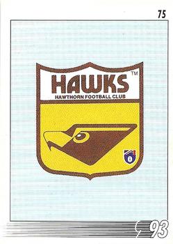 1993 Select AFL #75 Logo Front